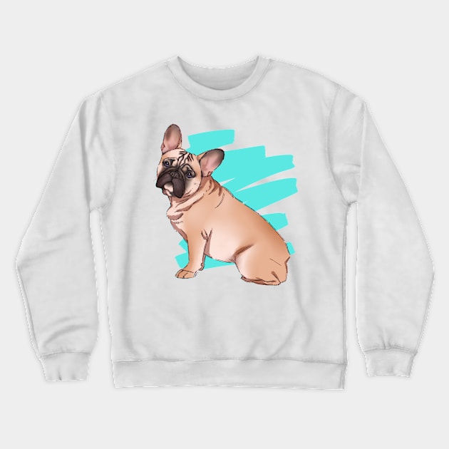 Chromatic French bulldog Crewneck Sweatshirt by Ancsi